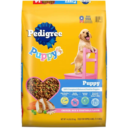 Pedigree Puppy Growth & Protection Dry Dog Food Chicken & Vegetable Flavor