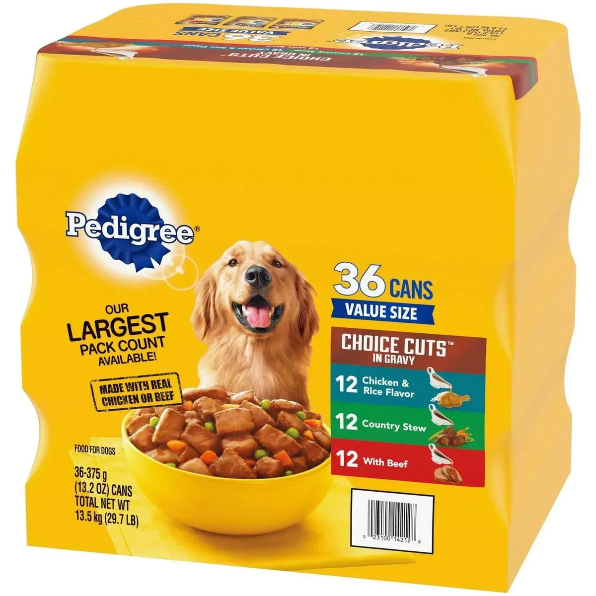 Pedigree Variety Pack, Choice Cuts in Gravy Dog Food, 13.2 oz., 36 ct.