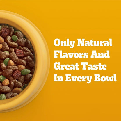 Pedigree With Tender Bites Complete Nutrition Adult Dry Dog Food Chicken & Steak Flavor Dog Kibble, 30 Lb Bag