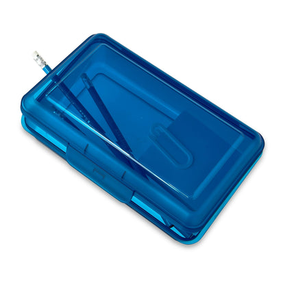 Pen+Gear Lightweight Plastic Pencil Box with Snap-on Lid, Translucent Sapphire Blue, 12-Pack