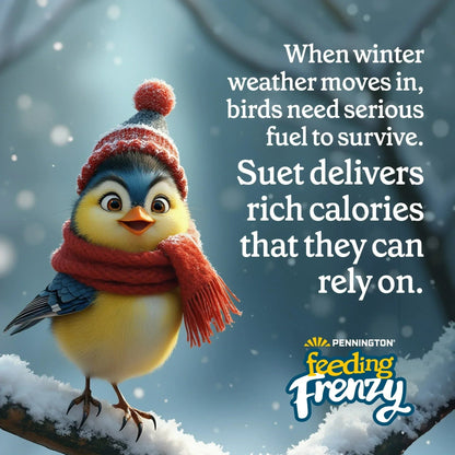 Pennington Feeding Frenzy Berry Treat Suet Cake, 11.75 oz, Suet Cakes for Wild Birds, Wild Bird Food, Fresh
