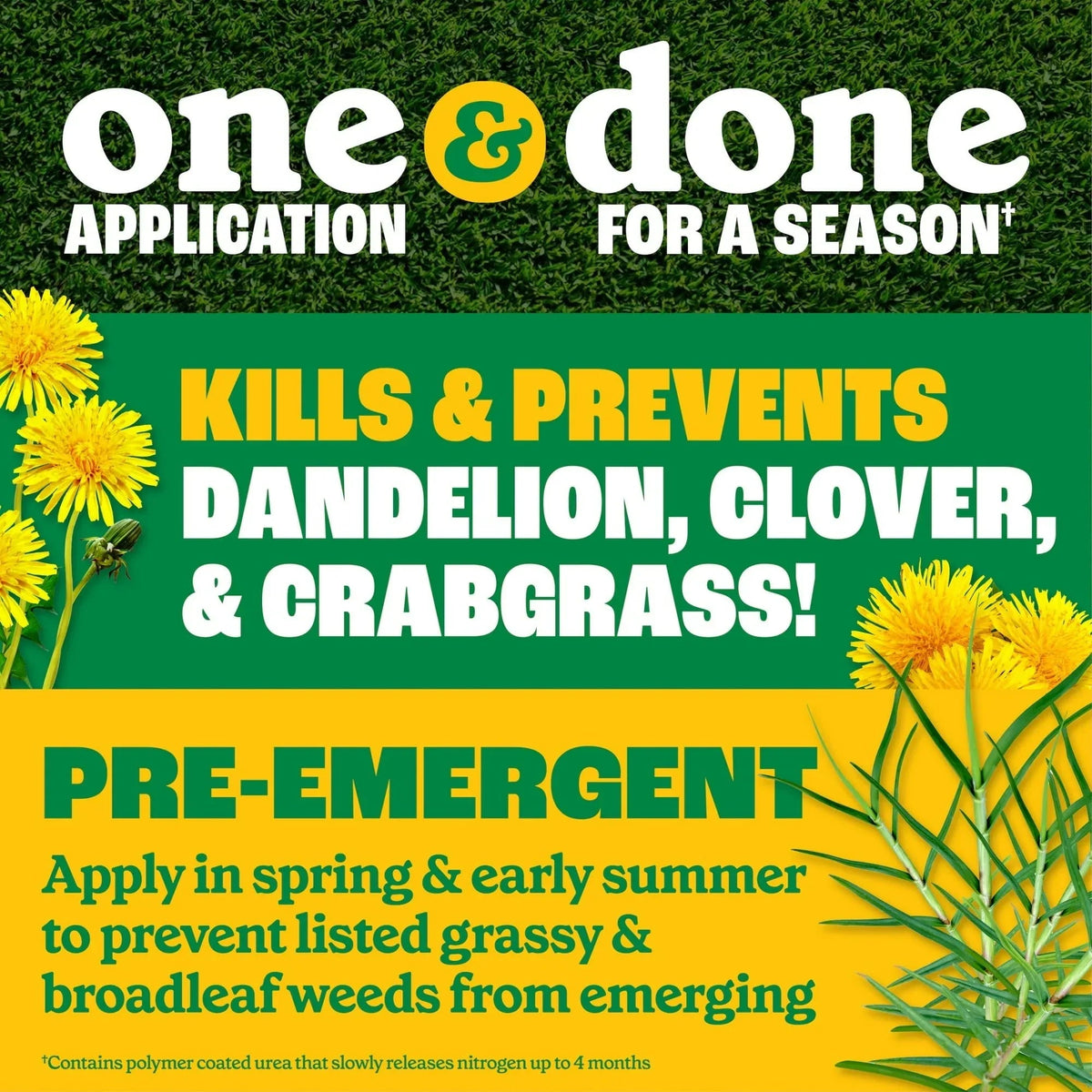 Pennington Full Season Weed and Feed Plus Crabgrass Control Lawn Food 25-0-8 Fertilizer