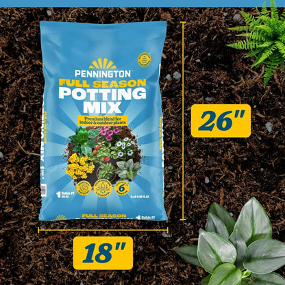 Pennington Full Season Potting Soil Mix, 1 Bag