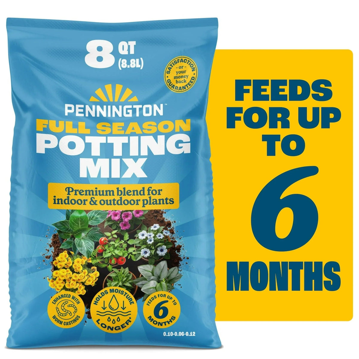 Pennington Full Season Potting Soil Mix, 1 Bag