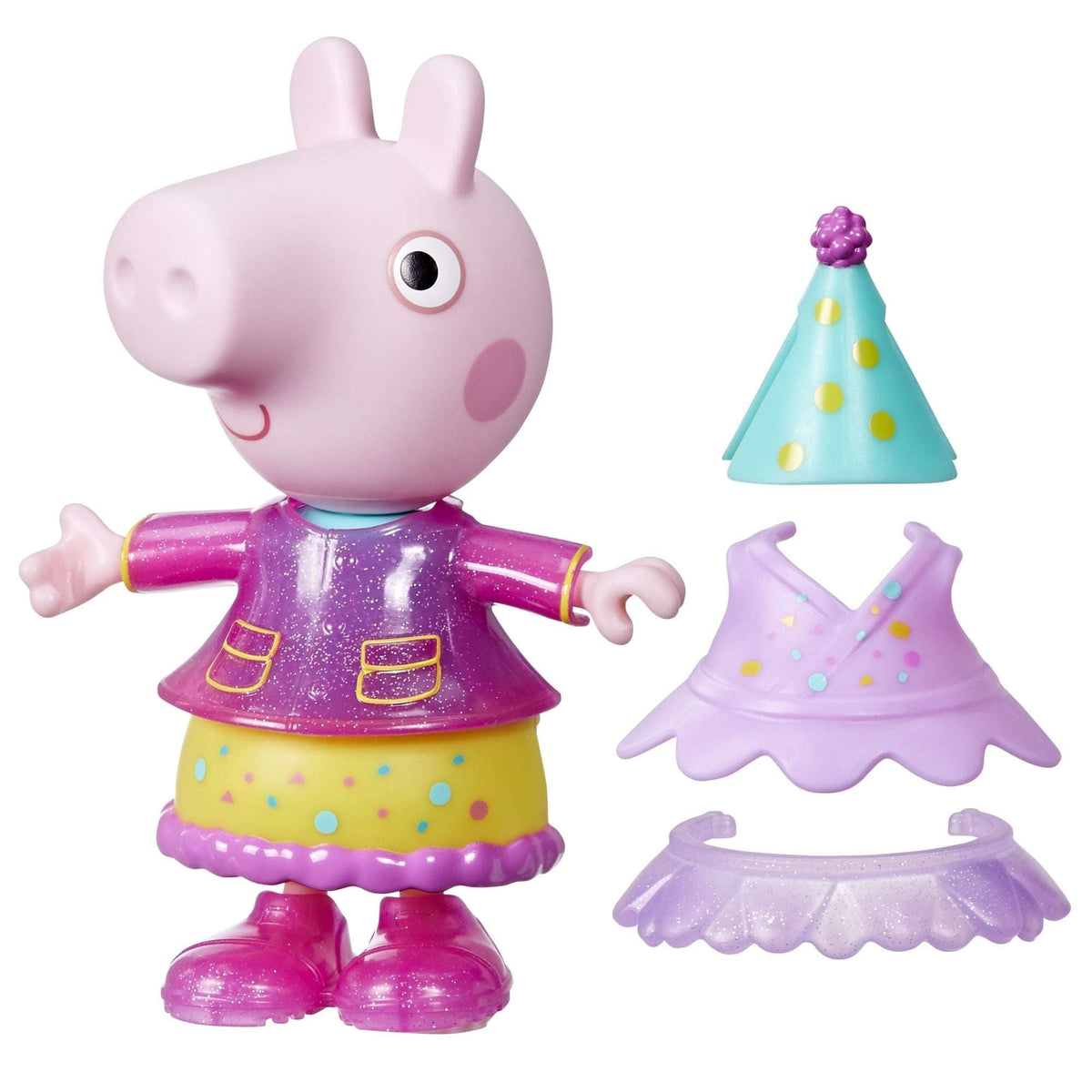 Peppa Pig Toys Peppa Pig Celebration Dress-Up 6” Figure, Preschool Toys for Kids 3 and up