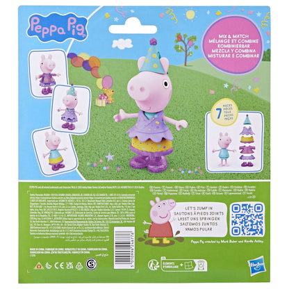 Peppa Pig Toys Peppa Pig Celebration Dress-Up 6” Figure, Preschool Toys for Kids 3 and up