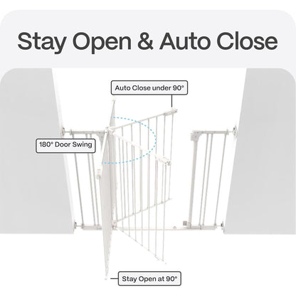 Perma Child Safety  Safe Step Baby Gate with Rental Safe Wall Protectors
