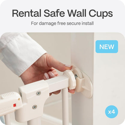 Perma Child Safety  Safe Step Baby Gate with Rental Safe Wall Protectors