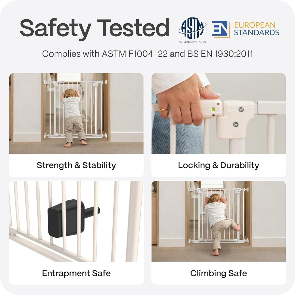 Perma Child Safety  Safe Step Baby Gate with Rental Safe Wall Protectors