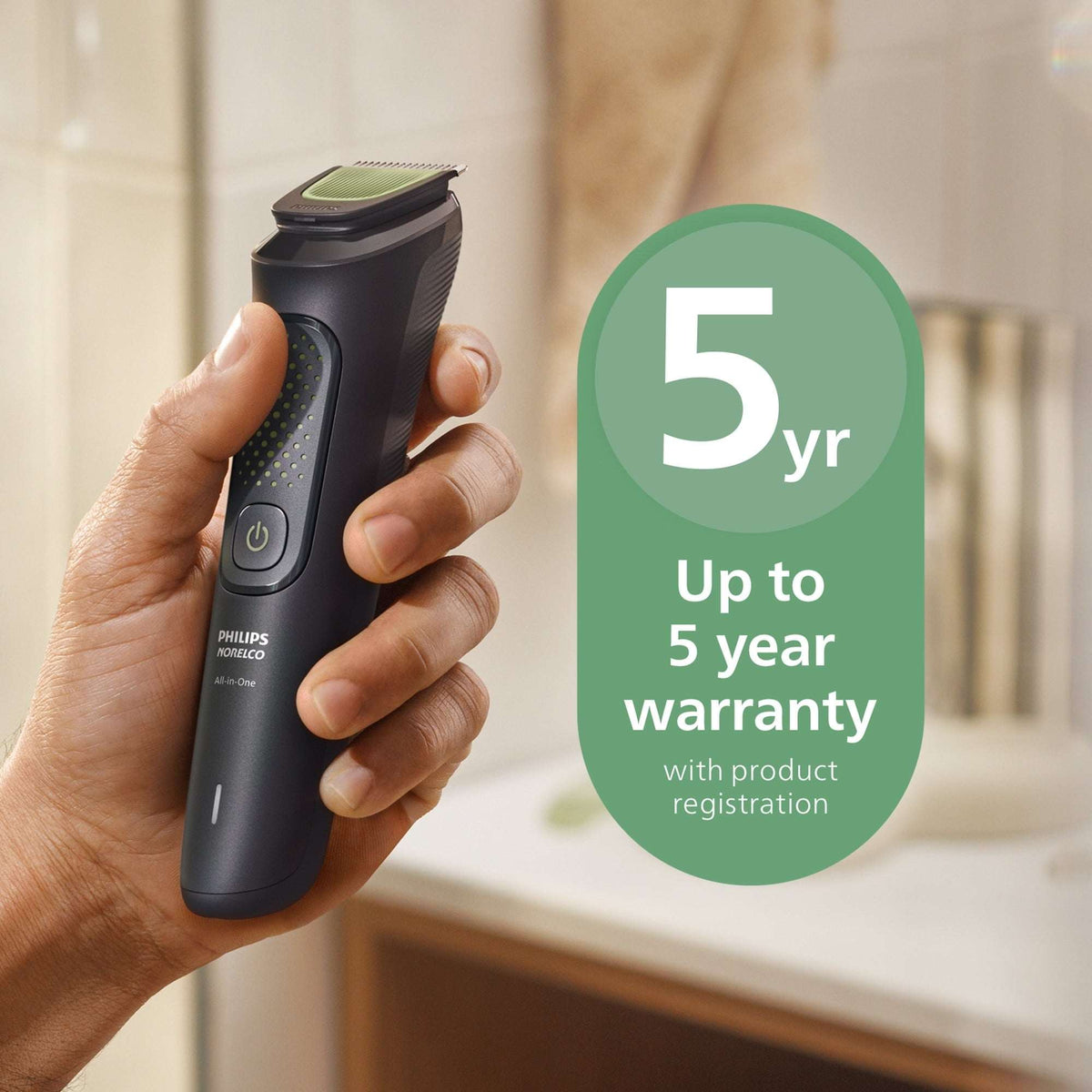 Philips Norelco All-In-One 3000 Series 13 In 1 Trimmer, Beard Styler & Men'S Hair Clipper, 9 Length Settings & Self-Sharpening Skin-Friendly Blades, MG3919/50
