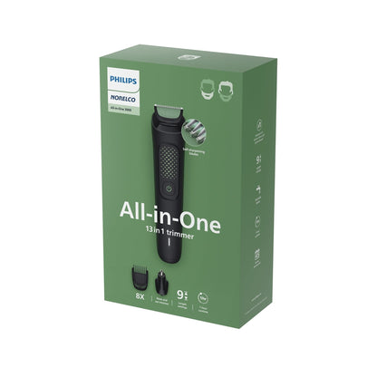 Philips Norelco All-In-One 3000 Series 13 In 1 Trimmer, Beard Styler & Men'S Hair Clipper, 9 Length Settings & Self-Sharpening Skin-Friendly Blades, MG3919/50