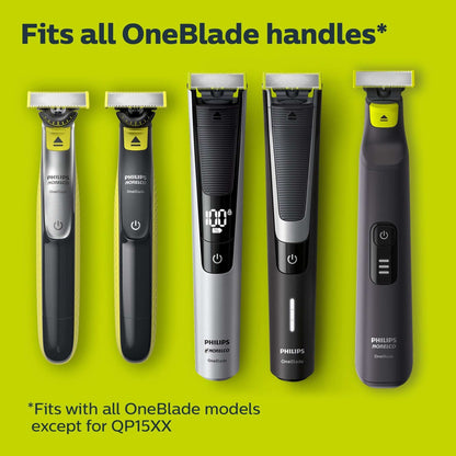 Philips Norelco OneBlade 360 Replacement Blades for Regular OneBlade Trimmer, 3 Pack, QP430/80