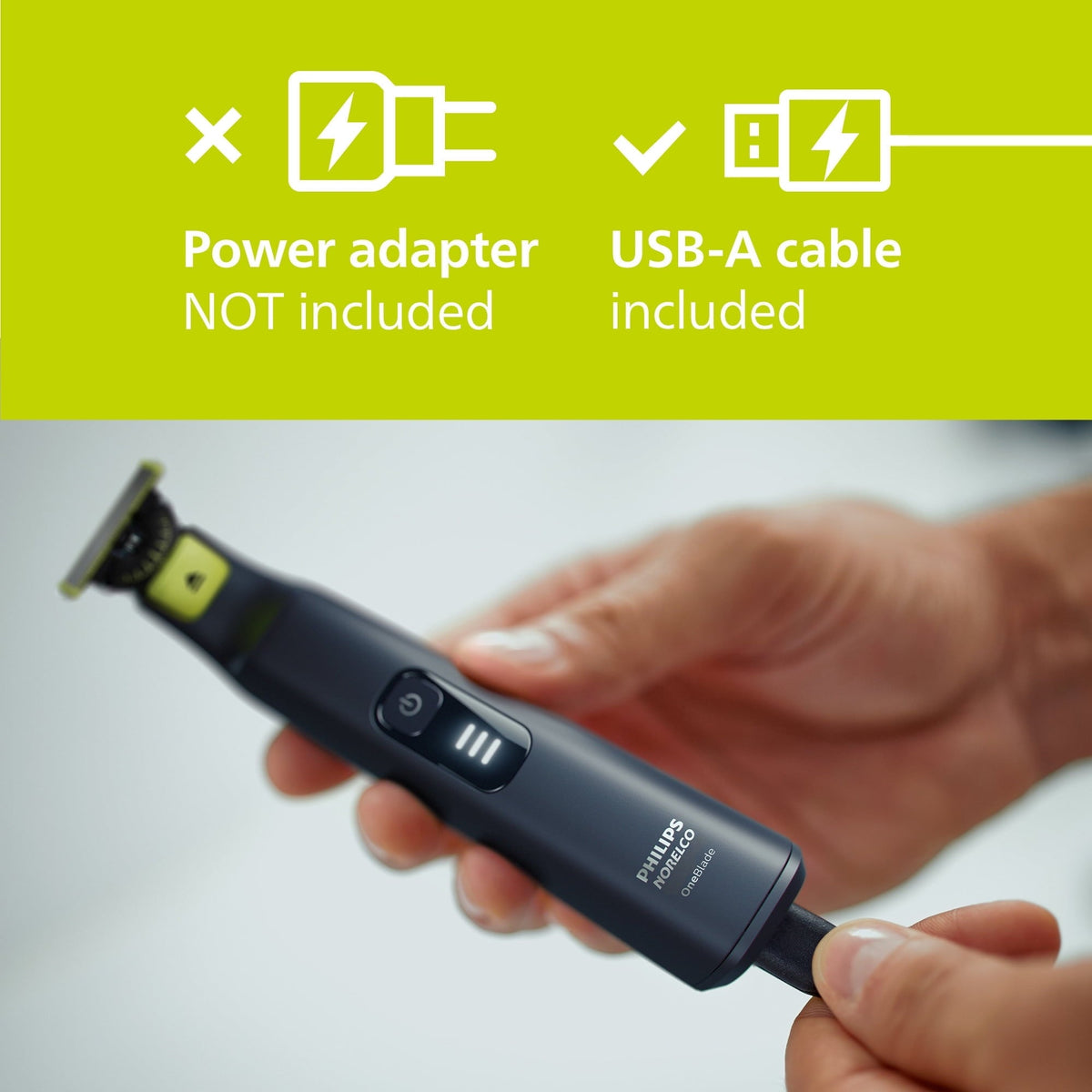 Philips Norelco Oneblade 360 Pro Hybrid Face & Body Electric Trimmer QP6542/70