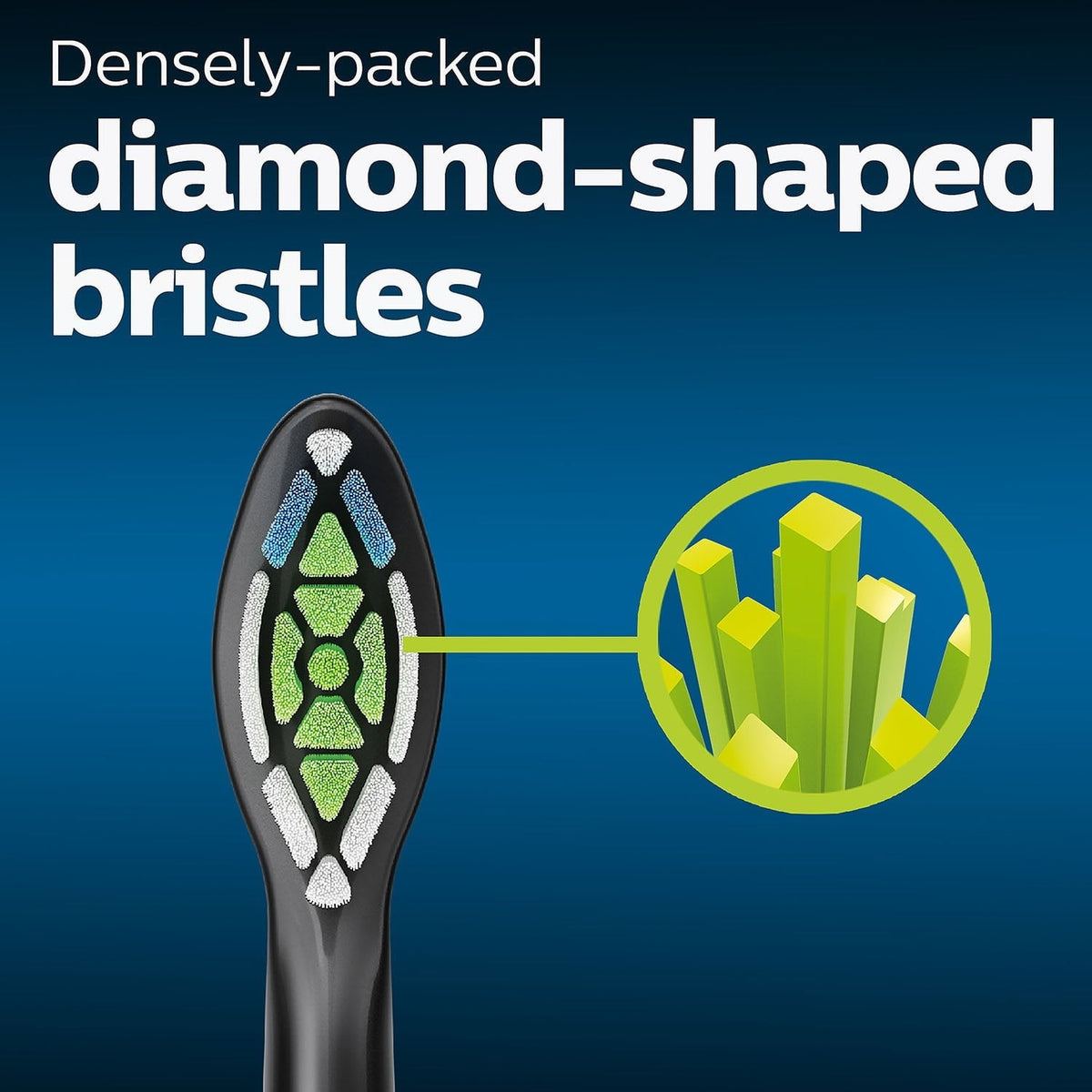 Philips Sonicare DiamondClean Replacement Toothbrush Heads, Black, 8 ct.