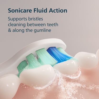 Philips Sonicare Total Clean Rechargeable Toothbrush, White and Black, 2 pk.