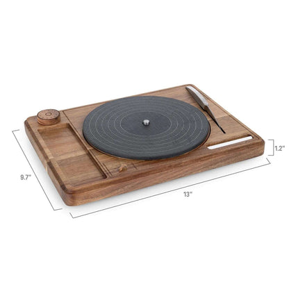 Picnic Time Turntable Cheese Board with Knife