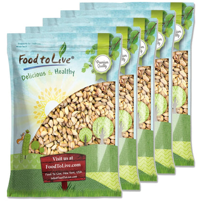 Pistachios Roasted and Salted, 0.5 Pounds - Kosher, Vegan - by Food to Live