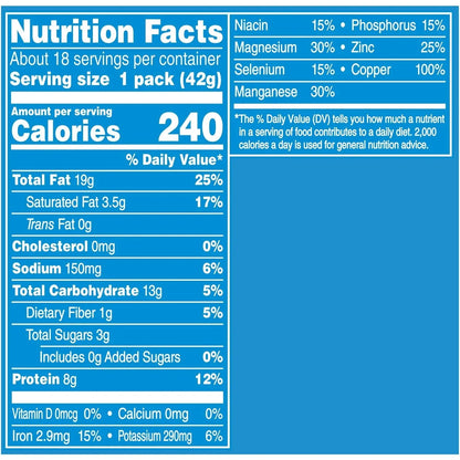 Planters Salted Cashews, 1.5 oz., 18 pk.