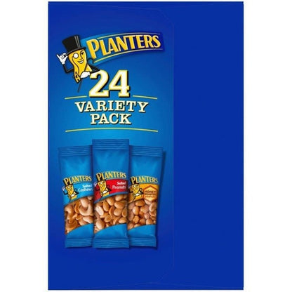 Planters, Cashew & Peanut, Variety Pack, 24-count