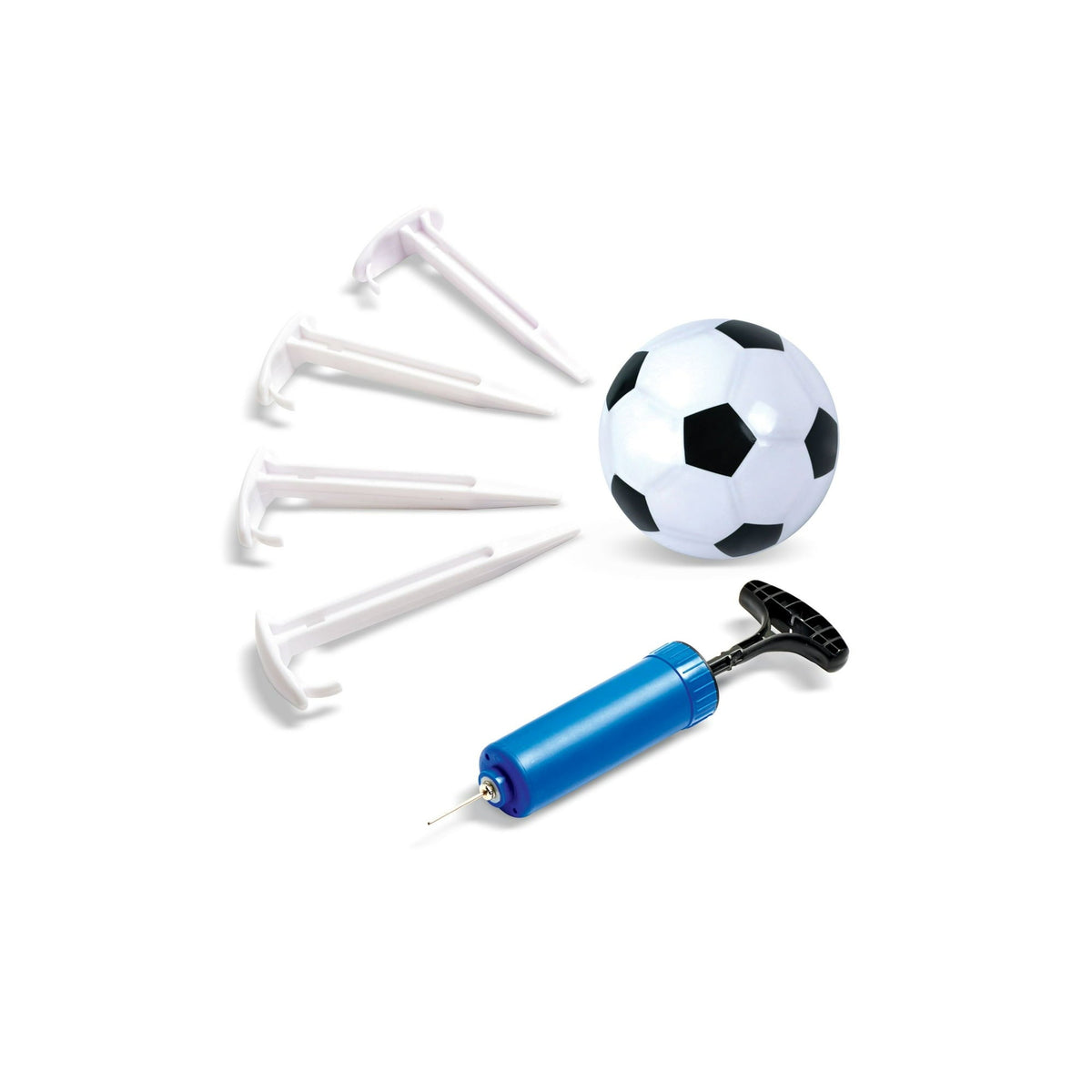 Play Day Foldable Soccer Set (2 Folding Goals, Ball, Inflating Pump, & 4 Stakes) Children Ages 3+