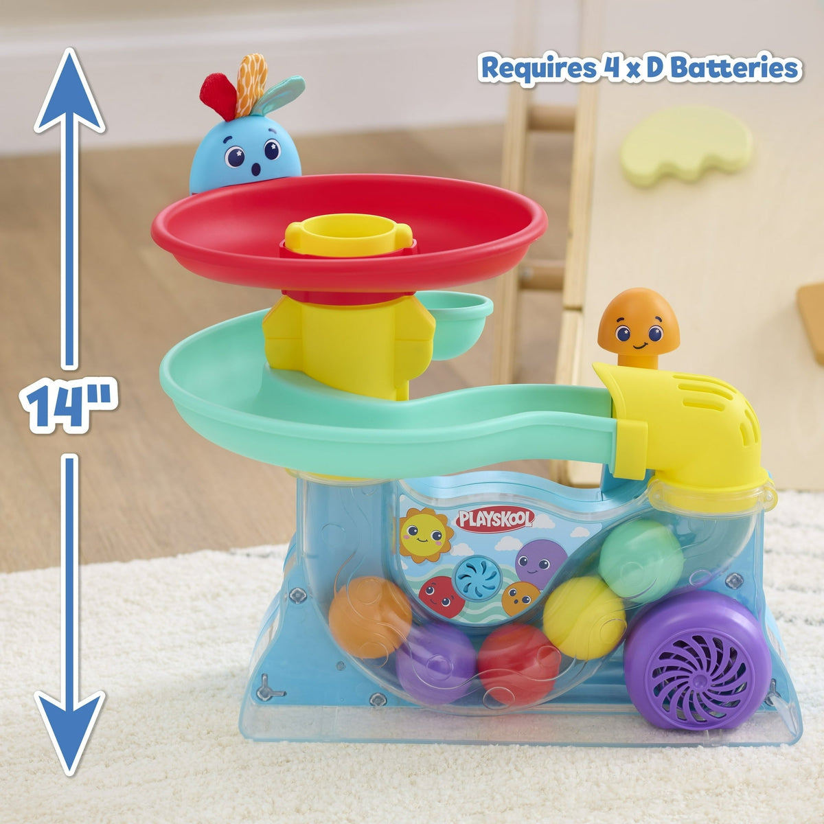 Playskool Busy Ball Popper Interactive Toy with Music and Sound Effects for Toddlers