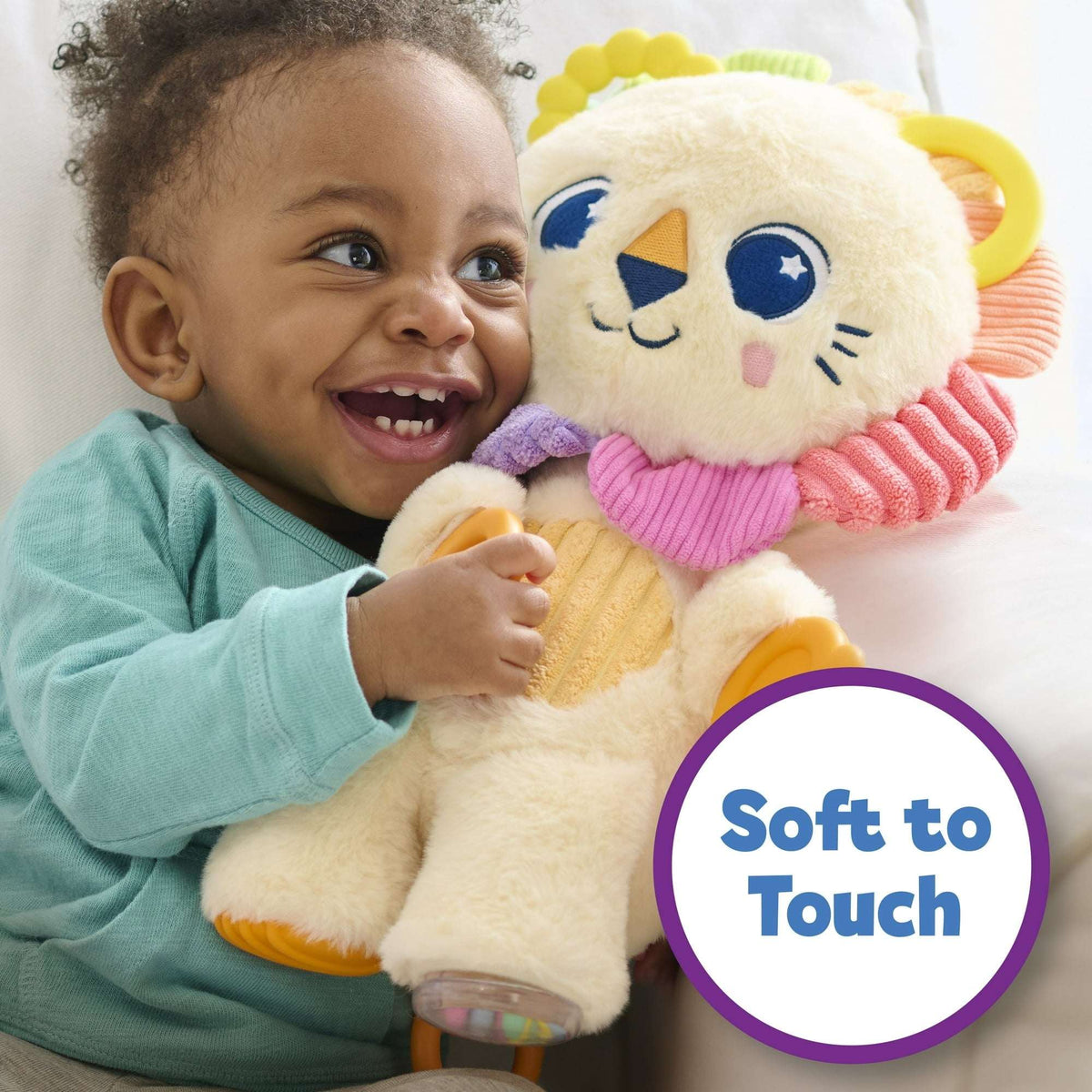 Playskool Sensory Pal Lion Plush Interactive Stuffed Animal with Motion, Kids Ages 9 Months and up
