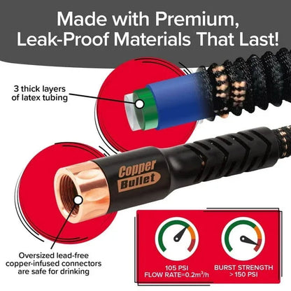Pocket Hose Copper Bullet 50' Expandable Garden Hose