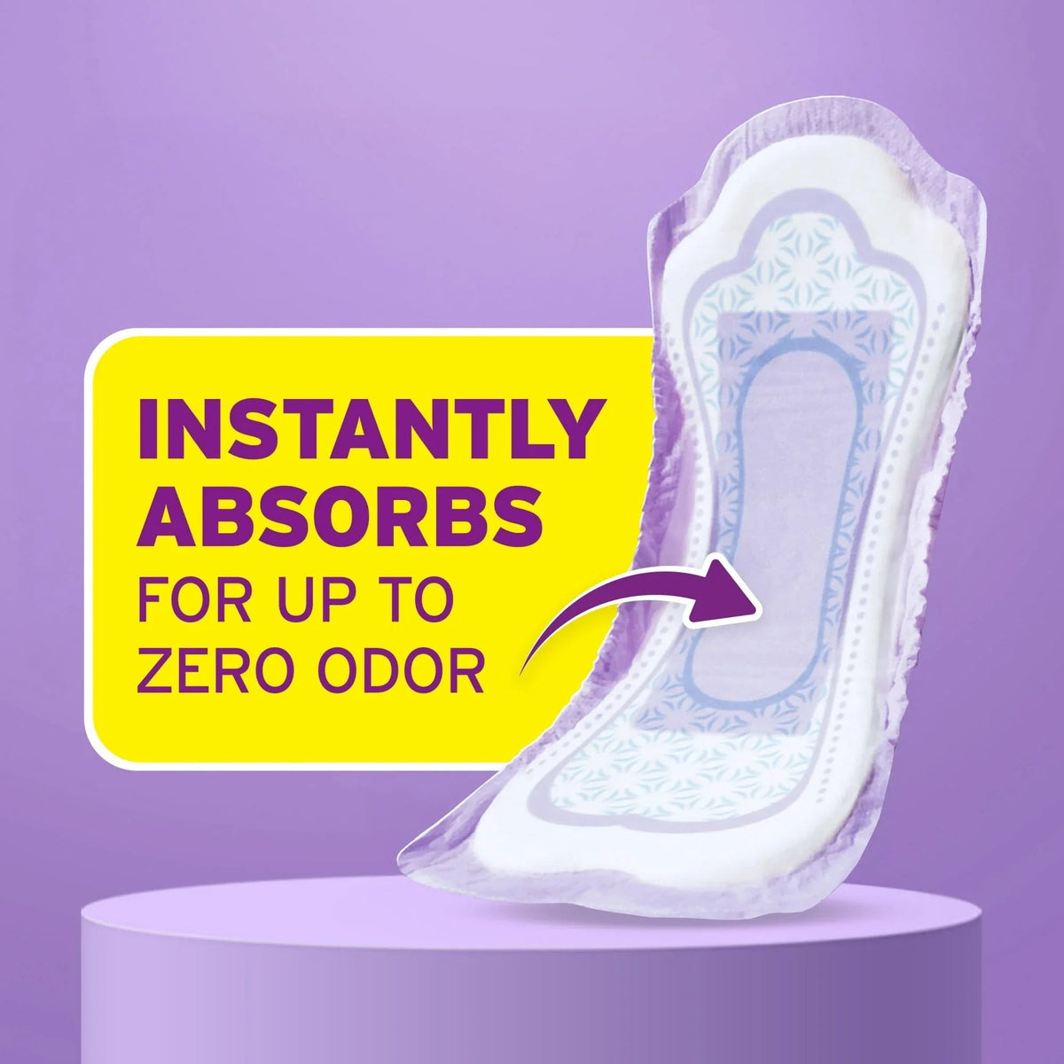 Poise Incontinence Pads for Women, 4 Drop Moderate Absorbency, Long Length
