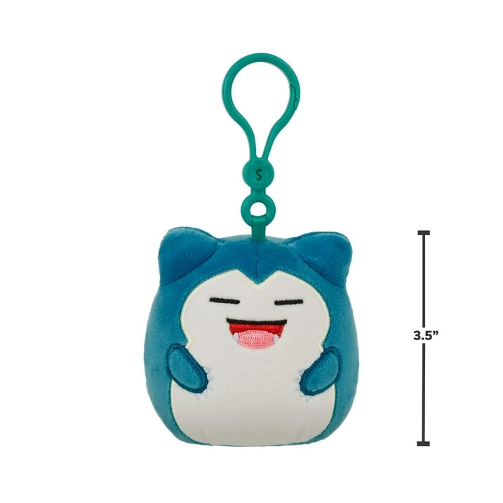 Pokemon Squishmallow Clip-On Plush Snorlax