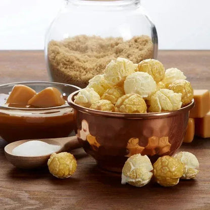 Popcornopolis Metallic Valentine's Day Hearts Mini Cones, Caramel Corn and Kettle Corn, 24 count