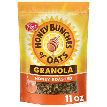 Honey Bunches of Oats Honey Roasted Granola Cereal with Whole Grains, Resealable 11 oz Bag