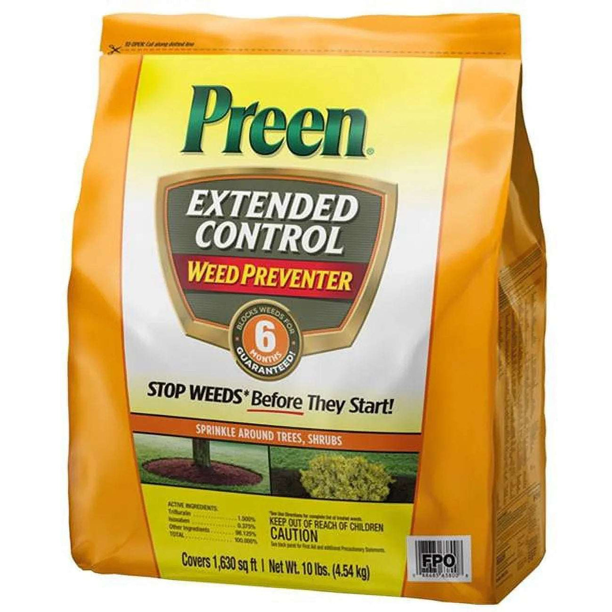 Preen Extended Control Weed Preventer - 10 lb. Bag - Covers 1,630 Sq. ft.