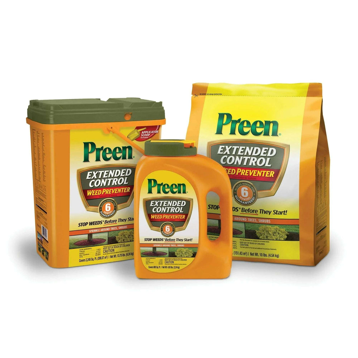 Preen Extended Control Weed Preventer - 10 lb. Bag - Covers 1,630 Sq. ft.