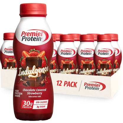 Premier Protein Indulgence Protein Shake, Chocolate Covered Strawberry, 30g Protein, 11 fl oz