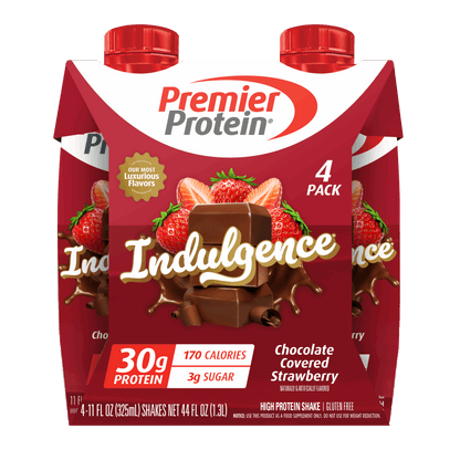 Premier Protein Indulgence Protein Shake, Chocolate Covered Strawberry, 30g Protein, 11 fl oz