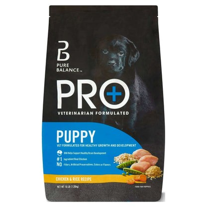 Pure Balance Pro+ Puppy Chicken & Rice Recipe Dry Dog Food for Puppies