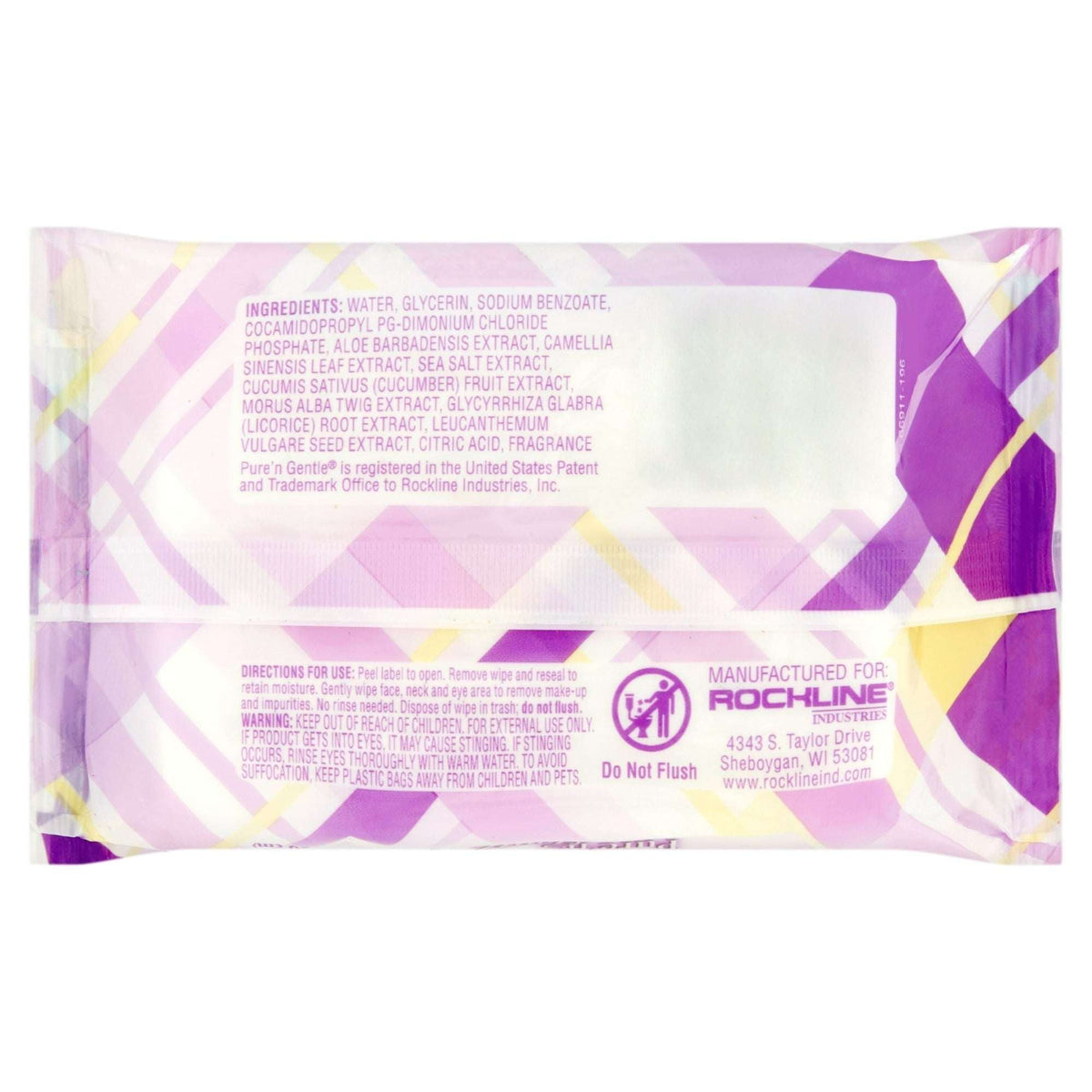 Pure'n Gentle Make-up Remover Wipes, 30 sheets