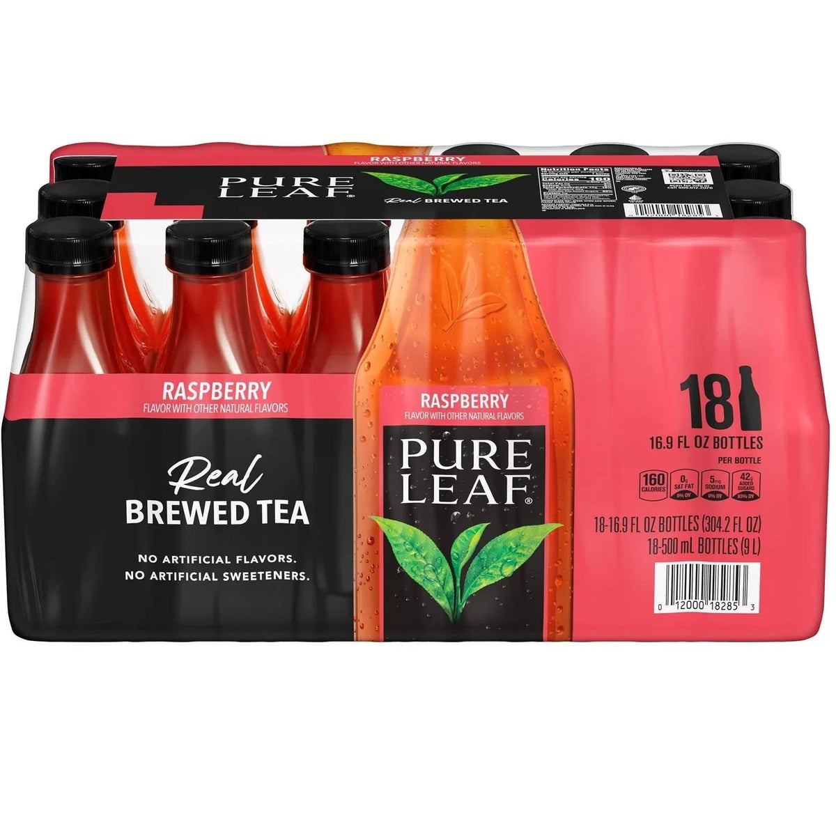 Pure Leaf Real Brewed Tea Raspberry Pack, 16.9 fl. oz., 18 pk.