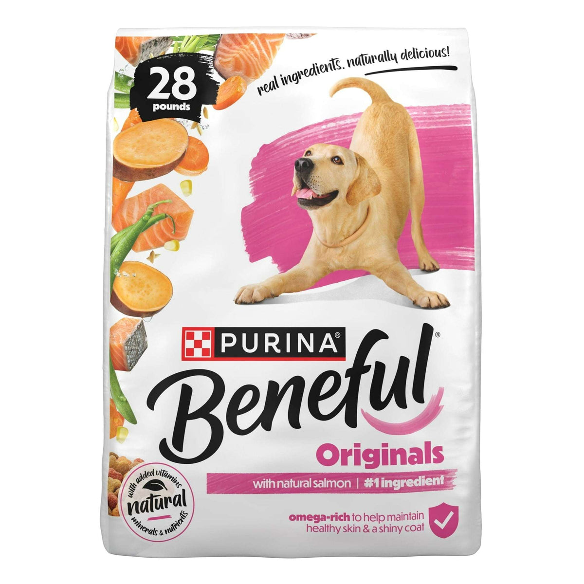 Purina Beneful Originals with Natural Salmon Natural Dry Dog Food Formula with Added Vitamins, Minerals and Nutrients