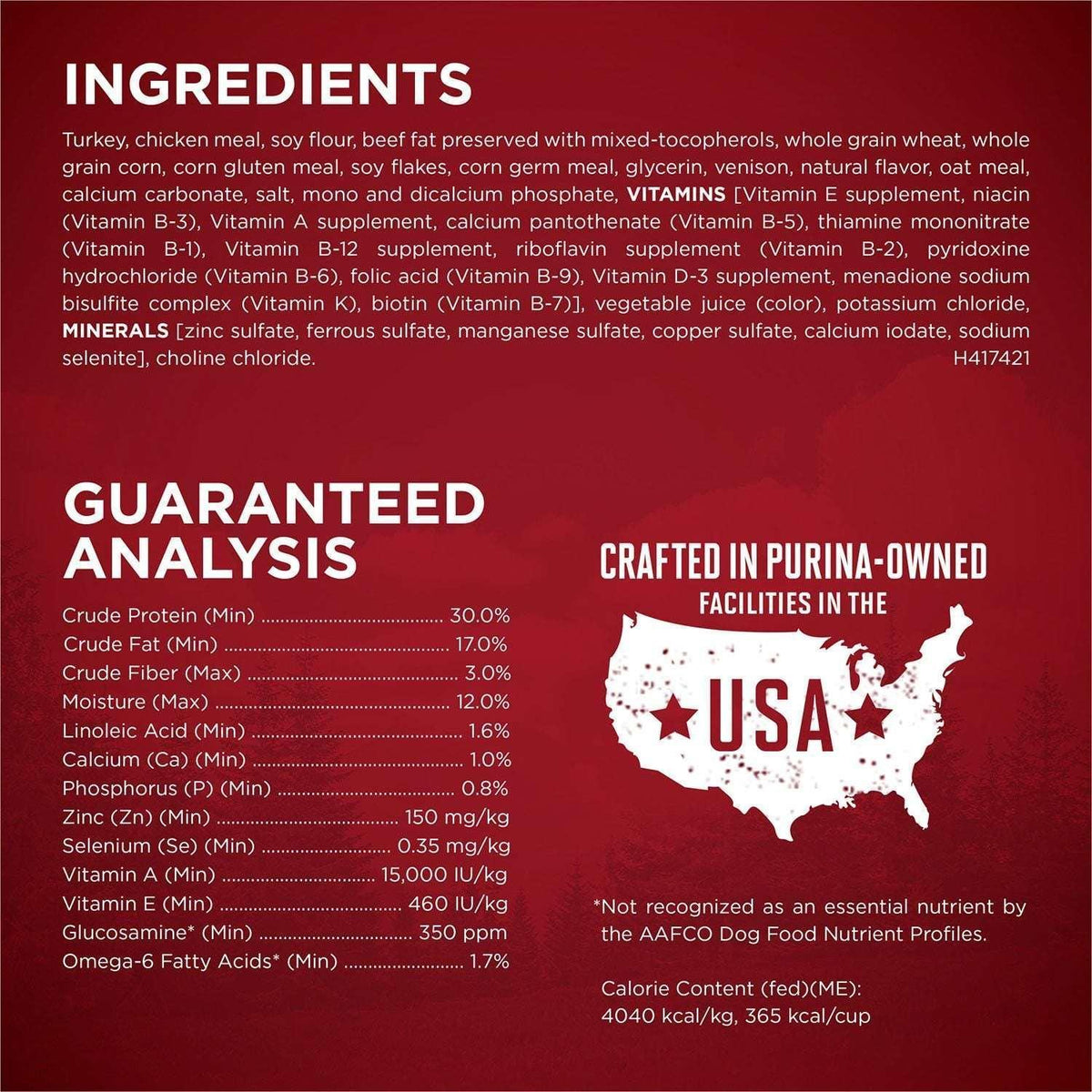 Purina ONE SmartBlend True Instinct Real Turkey & Venison, Adult Dry Dog Food, 40 lbs.