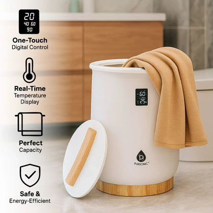 Pursonic Luxury Towel Warmer with Digital Touch Screen