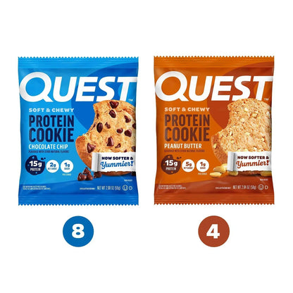 Quest Soft & Chewy 15g Protein Cookie, Variety Pack, 12 ct.