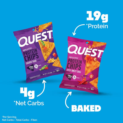 Quest Tortilla-Style 19g Protein Chips, Variety Pack, 14 ct.
