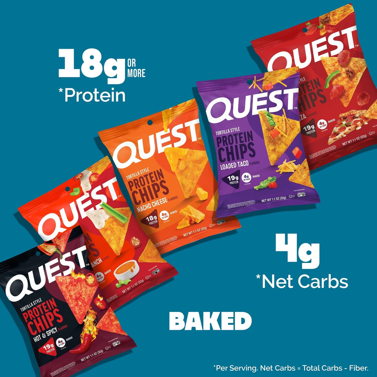 Quest Tortilla Style Protein Chips Variety Pack, 20 pk.