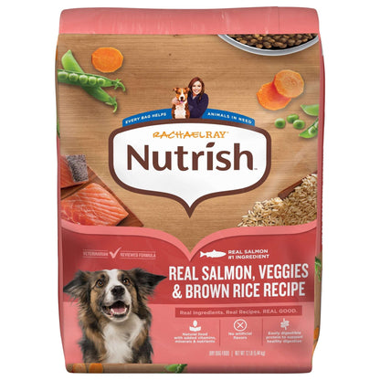 Rachael Ray Nutrish Dry Dog Food Real Salmon, Veggies & Brown Rice Recipe
