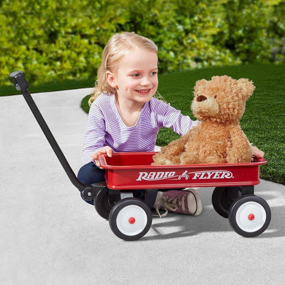 Radio Flyer Mini Classic Red Wagon for Kids, Toy Wagon For Kids Aged 1.5+, Play-Size Version of the Classic, Durable Rolling Wheels & Steel Body, Working Handle, For Toys, Crafts & Gift Displays