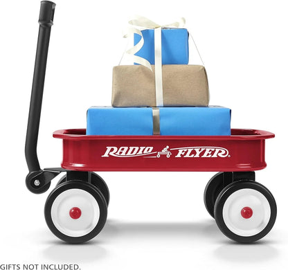 Radio Flyer Mini Classic Red Wagon for Kids, Toy Wagon For Kids Aged 1.5+, Play-Size Version of the Classic, Durable Rolling Wheels & Steel Body, Working Handle, For Toys, Crafts & Gift Displays