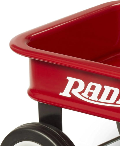 Radio Flyer Mini Classic Red Wagon for Kids, Toy Wagon For Kids Aged 1.5+, Play-Size Version of the Classic, Durable Rolling Wheels & Steel Body, Working Handle, For Toys, Crafts & Gift Displays
