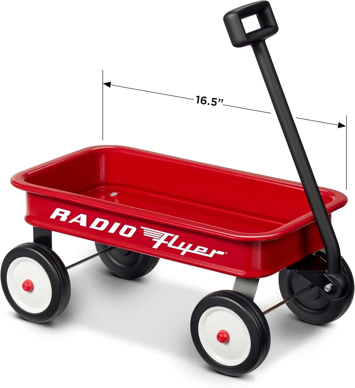 Radio Flyer Mini Classic Red Wagon for Kids, Toy Wagon For Kids Aged 1.5+, Play-Size Version of the Classic, Durable Rolling Wheels & Steel Body, Working Handle, For Toys, Crafts & Gift Displays