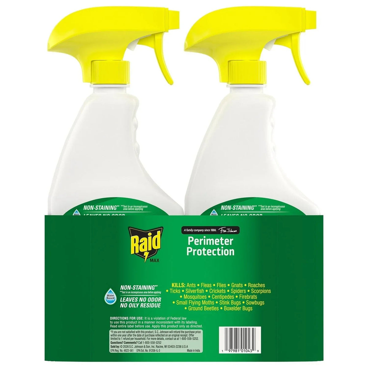 Raid Outdoor Perimeter Protection, 32oz, 2 Pack